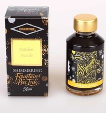 **NEW Diamine Golden Sands Shimmering Fountain Pen Ink 50ml picture