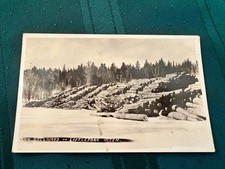 VINTAGE LOG ROLLWAYS LITTLEFORK RIVER POSTCARD -LITTLEFORK & COOK MINNESOTA MN- picture