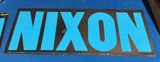 1960 Richard Nixon Campaign Bumper Sticker Vintage Original BLUE 10” picture