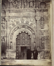 Spain, Burgos, Santa Maria Cathedral, one of the doors Tirage vintage print picture