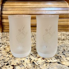Remy Martin Fine Champagne Cognac Frosted Glasses 8 oz Centaur Logo Set of 2 picture