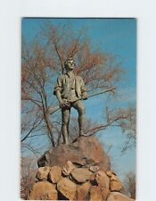 Postcard Minute-Man Statue Lexington Massachusetts USA picture