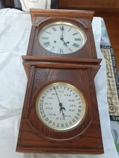 Vintage Bristol Double Dial Calendar Clock picture