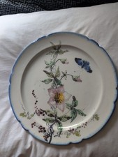 Antique 1870s French Japonisme Plate - Bracquemond Rousseau Service - LAURIN picture