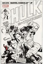 Marvel- Hulk #1 (2017) Ed McGuinness/Hall Of Comics Exclusive B&W Sketch Cover B picture