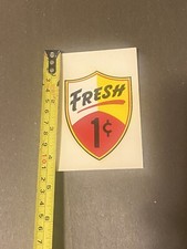 FRESH 1 Cent Regal Peanut Gumball Vending Machine DECAL Oak Northwestern picture