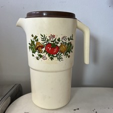 Vintage Sterilite 1 Gallon Pitcher Garden Vegetable Spice of Life 1970s Retro picture