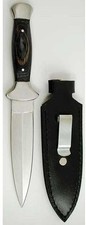 Black Wood Handled Athame Dagger Wicca Wiccan Pagan Ceremonial Knife Altar Tool  picture