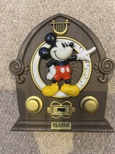  Vintage 1980s / 90s Mickey Mouse Cathedral Style Radio / Cassette / Tape Player picture