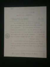 CHURCHILL'S TELEGRAM TO PRESIDENT ROOSEVELT IN 1943 ABOUT MEETING IN CASABLANCA* picture