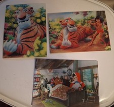 Vintage 1966 1967 Jungle Book 3D and Red Riding Hood 3D Lenticular Postcards picture