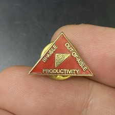 Vtg Nabisco Employee Productivity Is Aisle Out of Aisle Company Lapel Pin  picture