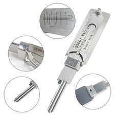 (SS001 PRO) 2‑in‑1 Stainless Steel Lock Tool Kit – Portable Key Adjustmentt picture
