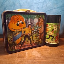 1970 H.R. Pufnstuf Metal Lunchbox with Thermos Aladdin Industries . picture