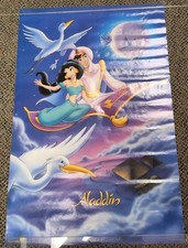 Disney 92 Vintage Original ALADDIN Movie Poster #2145 23x35 picture