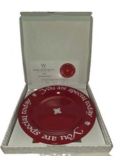 Waechtersbach Original Red Plate Celebration Tradition Ceramic Plate Set Red Box picture