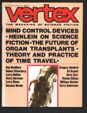 Vertex #1 1/1973-First issue-Ray Bradbury-Harlan Ellison-Harry Harrison-Furry... picture