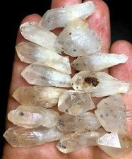 55g 15PCS RARE Natural Hollandite Star Quartz CRYSTAL Point &Trapiche Hair c387 picture