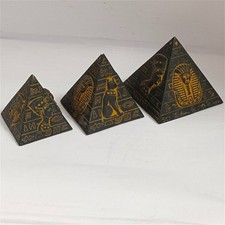 Egypt pyramid statues with hieroglyphs and pharaoh motifs decorative art craft picture
