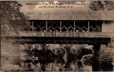 Postcard Covered Bridge Ashuelot Miry River Winchester NH New Hampshire    D-304 picture