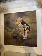 1993 PEMBERTON & OAKES “Grandmas Garden” DONALD ZOLAN LITHOGRAPH Auto 604/880 picture