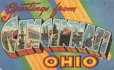 Greetings From Cincinnati OH  Fridge Magnet picture