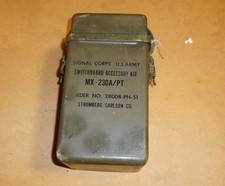 VINTAGE MILITARY SURPLUS MX-230A / PT SWITCHBOARD KIT SB-22 picture