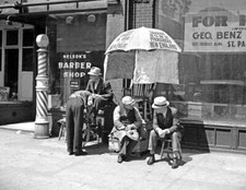 1937 Barber Shop & Shoe Shine Minneapolis Old Vintage  Photo 8.5