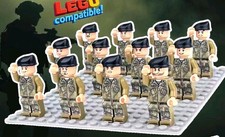 12x British Tank Commander Beret Fleet Set Mini figures Soldier Army Toy Figure  picture
