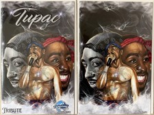 TRIBUTE TO TUPAC | MEGACON TRADE & VIRGIN | 15/30, 14/30 - SUPER RARE SET picture