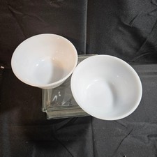 Federal Heat Proof White Milk Glass Bowls 7
