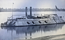 1912 Vintage Illustration Gunboat St. Louis Civil War picture