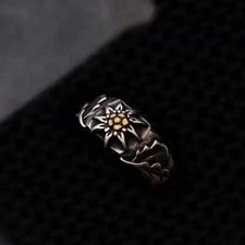 WWII GERMAN Edelweiss RING Adjust Size picture