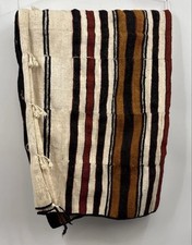 Fulani Khasa Kaasa Wedding Blanket Handwoven African Geometric Textile 51x81 in picture