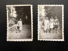 Vintage Pre WW2 1950s Bulgaria Family Forest Picnic Photos Lot  picture