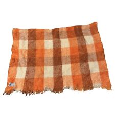 Glen Cree London Shop Hollywood Beverly Hills Mohair Throw Blanket Orange Brown picture