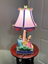 Rare Disney Store Spring Fair Cinderella Princess Table Lamp with Matching Shade picture