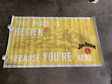JIM BEAN WiSKEY FLOOR MAT RUG MAN CAVE DECOR DISPLAY NEW WHISKEY picture