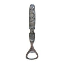 Vintage Norwegian Pewter Bottle Opener Tinn HS Bergen Norway Edvard Grieg 1960s picture