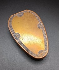 Vintage Art Deco (1920s) Karess Woodworth Brass Compact NOS  picture