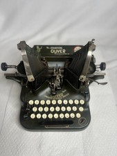 Vintage Rare 1913 Oliver #5 Bat Wing Typewriter Good For Display Or Restoration picture