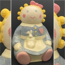 Pfaltzgraff Treasure Craft SUGAR Rag Doll Cookie Jar c1990s Made in Mexico 14