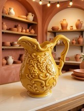 Vintage Small Yellow Pitcher picture