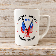Vintage 1981 Harbel Tapper Maiden Voyage Ship Firestone Maritime Mug picture