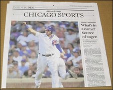 5/22/2022 Chicago Tribune Newspaper Willson Contreras Cubs Justin Fields Bears picture