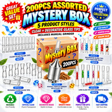 200PCS Smoking Accessory Mystery Box Glass Tube Bulk Wholesale Resale Lot Sets picture