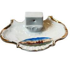 WASHINGTON UNIVERSITY ST LOUIS MO MISSOURI ANTIQUE Souvenir CHINA TRINKET DISH  picture