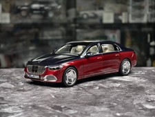 1:18 Norev Maybach S650 W222 2021 Blue Red Alloy Car Model picture