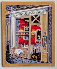 Benaya Tile Art Paris Cafe St. Louise Ceramic Wall Plaque Decor 16