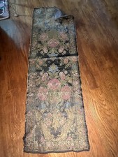 Vintage Tapestry Table Runner Silk Brocade Borders 48